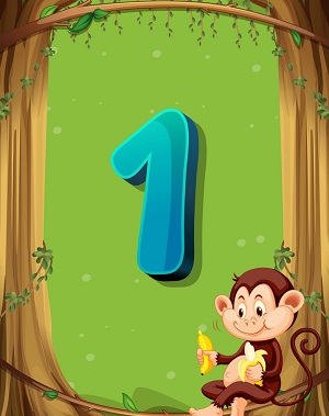 okul öncesi bir rakamı çalışma sayfaları